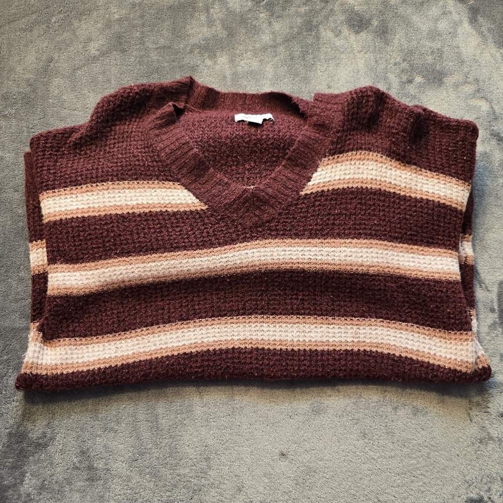 American Eagle Striped Soft Stretch Sweater Size Small